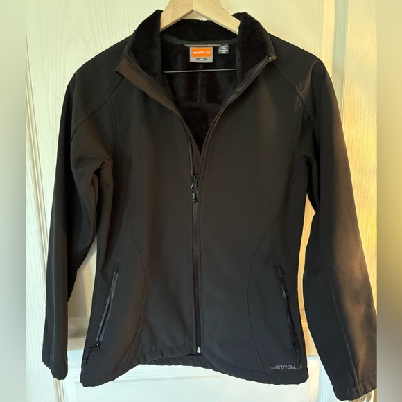 Merrell Softshell Jacket Womens Size M Black - Picture 1 of 9